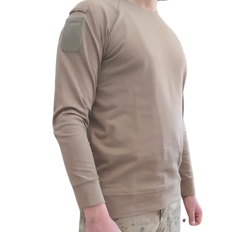 Metam Uzun Kollu Bej (Çöl) Renk Taktikal T- shirt
