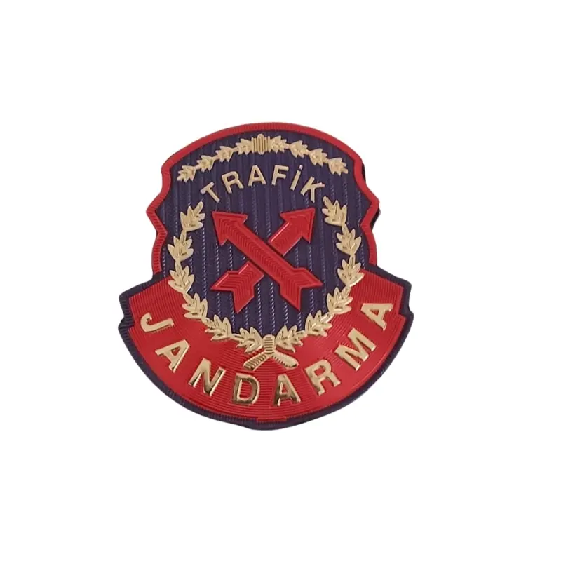 Jandarma Trafik Patch Trafik Peç Trafik Arması Askeri Peç Trafik Göğüs Peç 