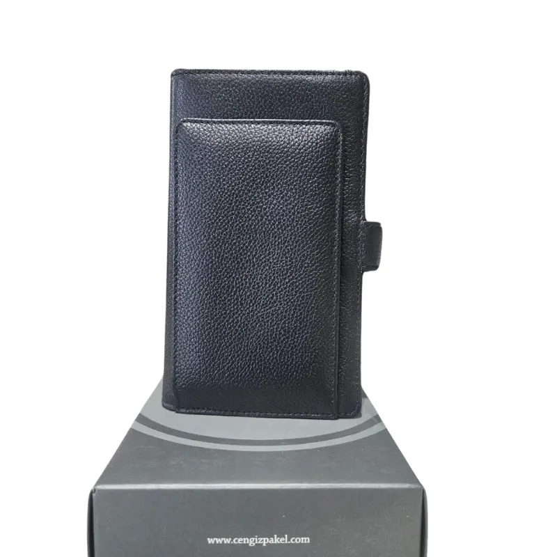 Cengiz Pakel Hakiki Deri Jandarma Telefonlu Notluk Siyah