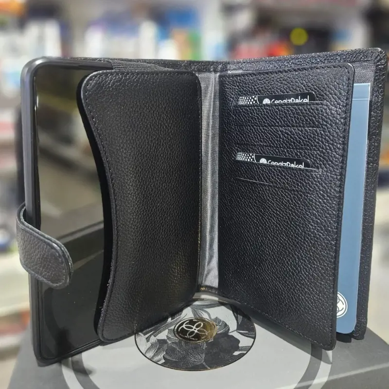 Cengiz Pakel Hakiki Deri Jandarma Telefonlu Notluk Siyah