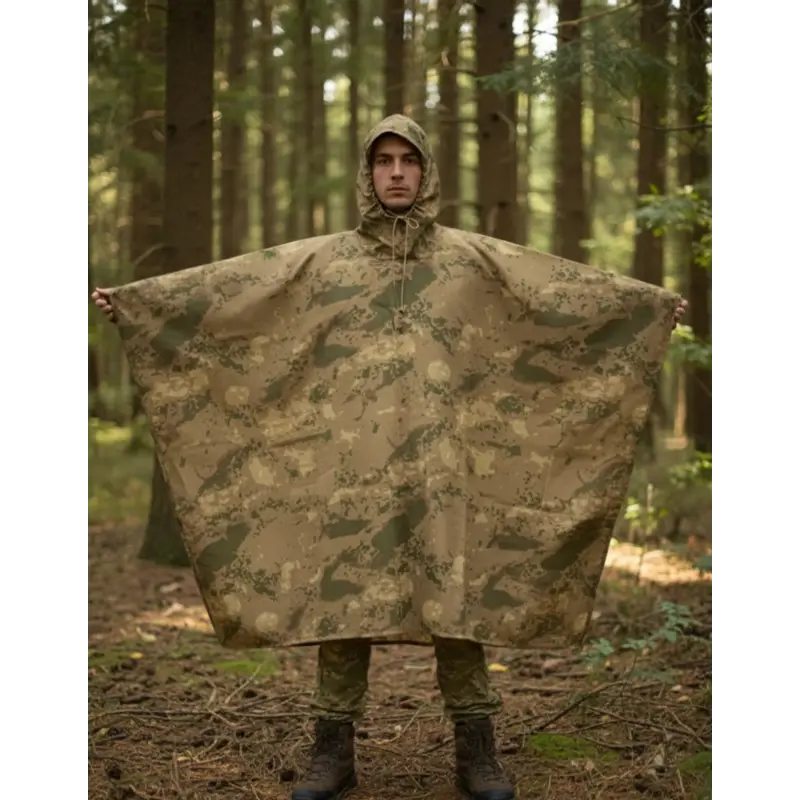 Su İtici Panço Askeri Panço kamuflaj Desenli Panço 