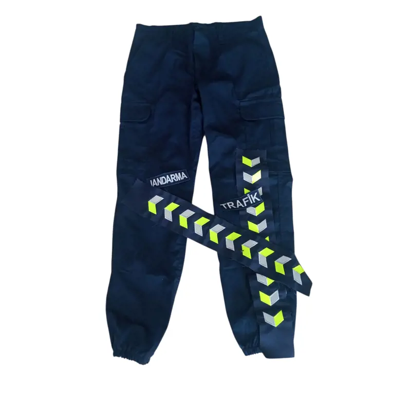 Trafik Jandarma Paça Reflektörlü Şerit Paça Cep Yazıları Şerit Reflektörlü Yazı