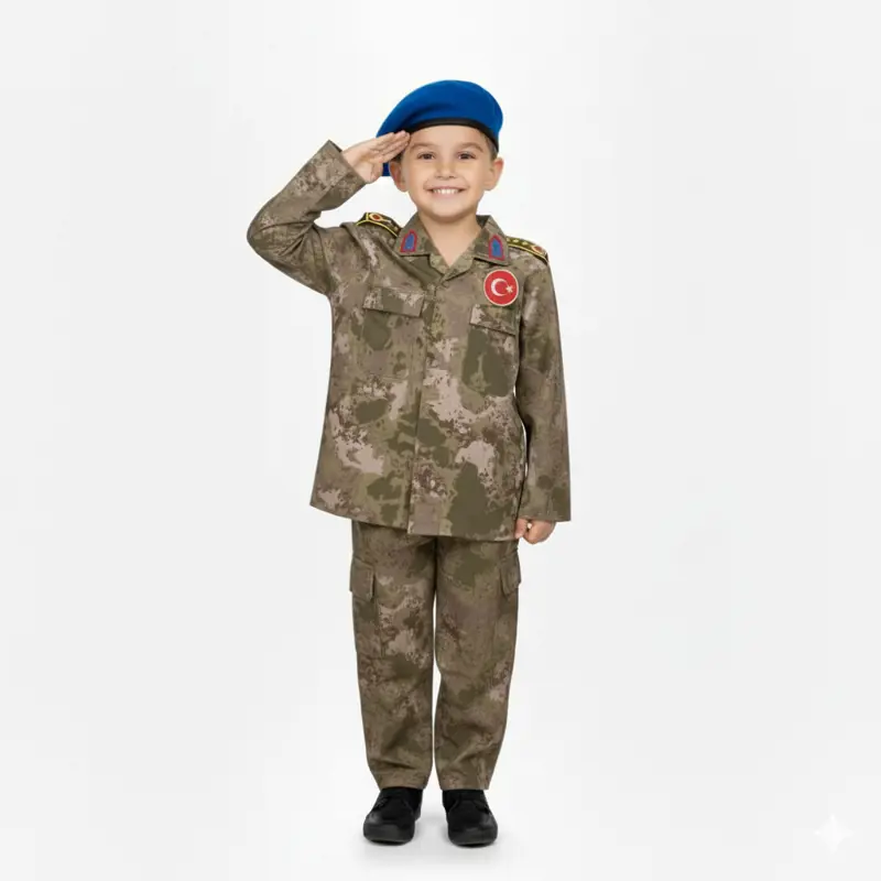 Çocuk Kıyafeti Çocuk Üniforması Küçük Asker Kıyafeti Polis Çocuk Kıyafeti Asker Kıyafeti 