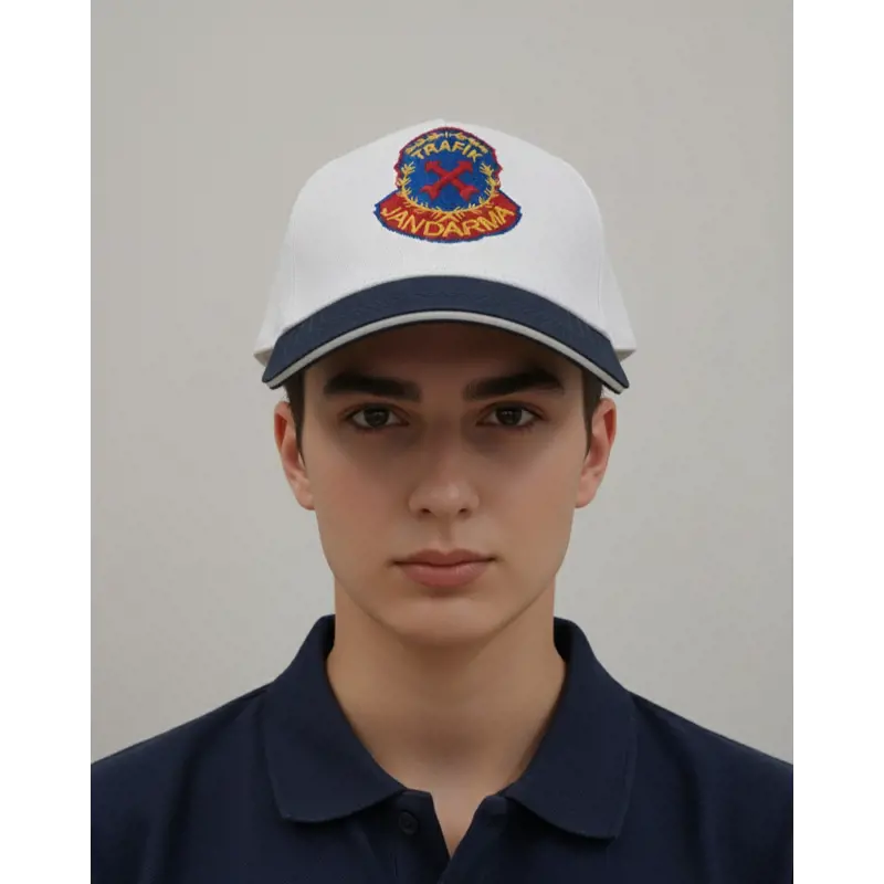 Jandarma Trafik Kışlık Kep Trafik Şapkası Beyaz jandarma Trafik Kepi  