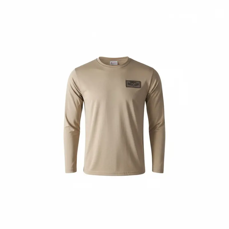 Uzun Kollu Cırtlı Fanila Jandarma Çöl Kamuflaj Cırtlı Fanila