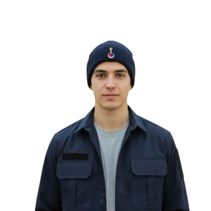 Jandarma Armalı Lacivert Kışlık Bere Korkartlı Armalı Bere 