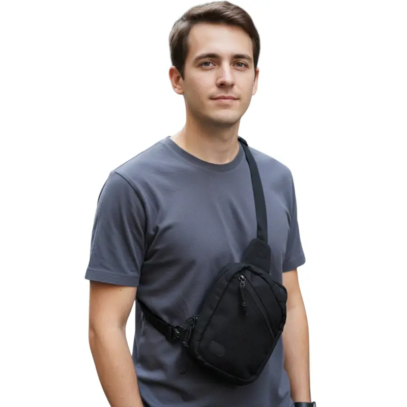 Taktik Boyunluk Çanta, Boyunluk Silah Cüzdan Telefon Gizli Taşıma 