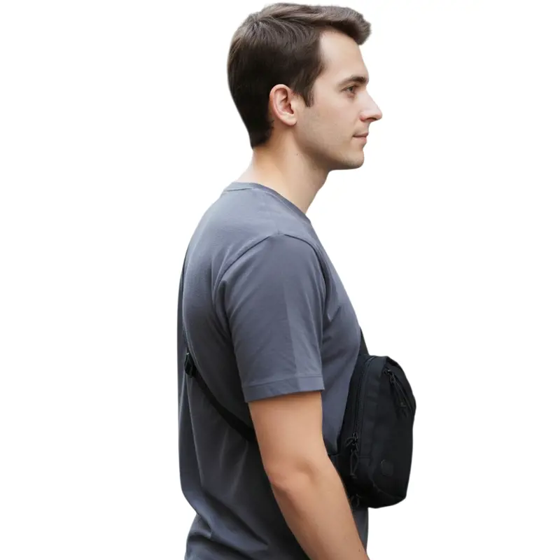 Taktik Boyunluk Çanta, Boyunluk Silah Cüzdan Telefon Gizli Taşıma 