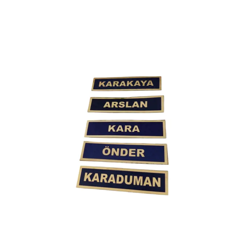 Jandarma Asayiş 3D Plastik İsimlik 