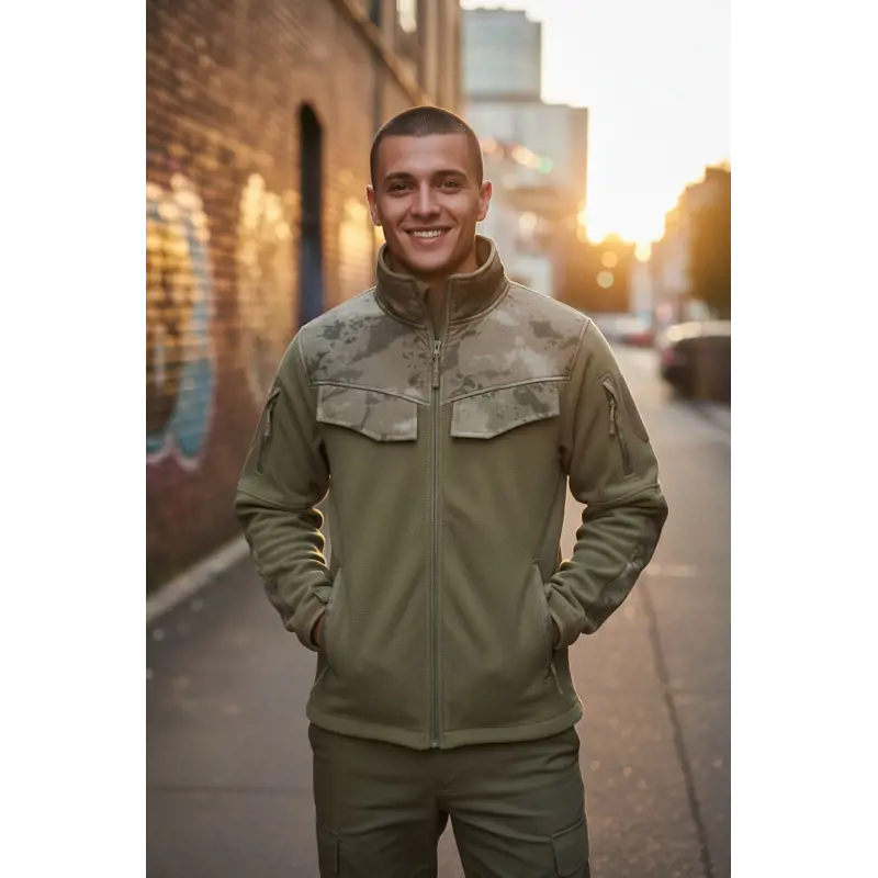 Jandarma Omuz  Kamuflaj Desenli Polar