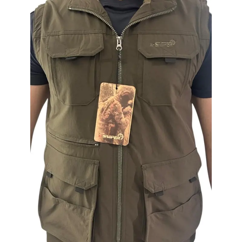 Haki Renk Bol Cepli Avcı Yeleği