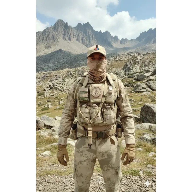 Çöl Renk Kamuflaj Taktik Askı Kayışı 