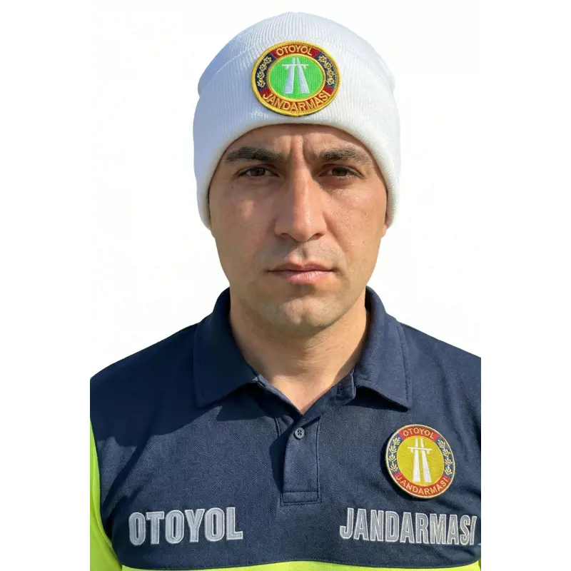 Jandarma Beyaz Otoyol Beresi Beyaz jandarma Armalı Bere
