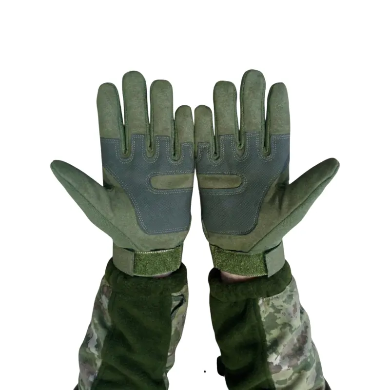 Yeşil Uzun Kemikli Taktik Eldiven, Kemik Korumalı Taktik Eldiven