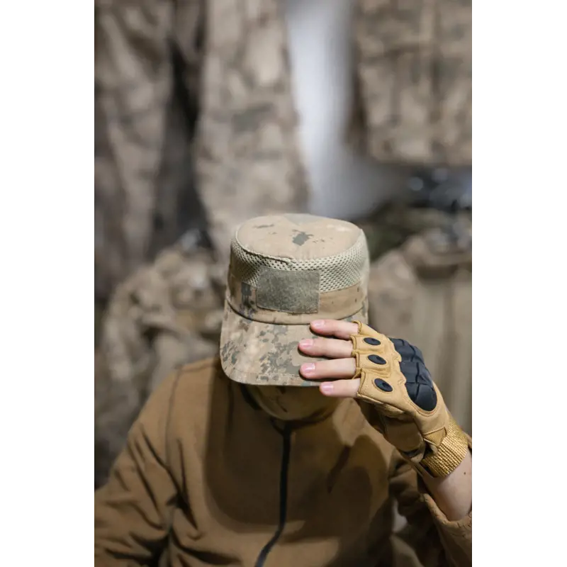 Jandarma kamuflaj fileli kep 